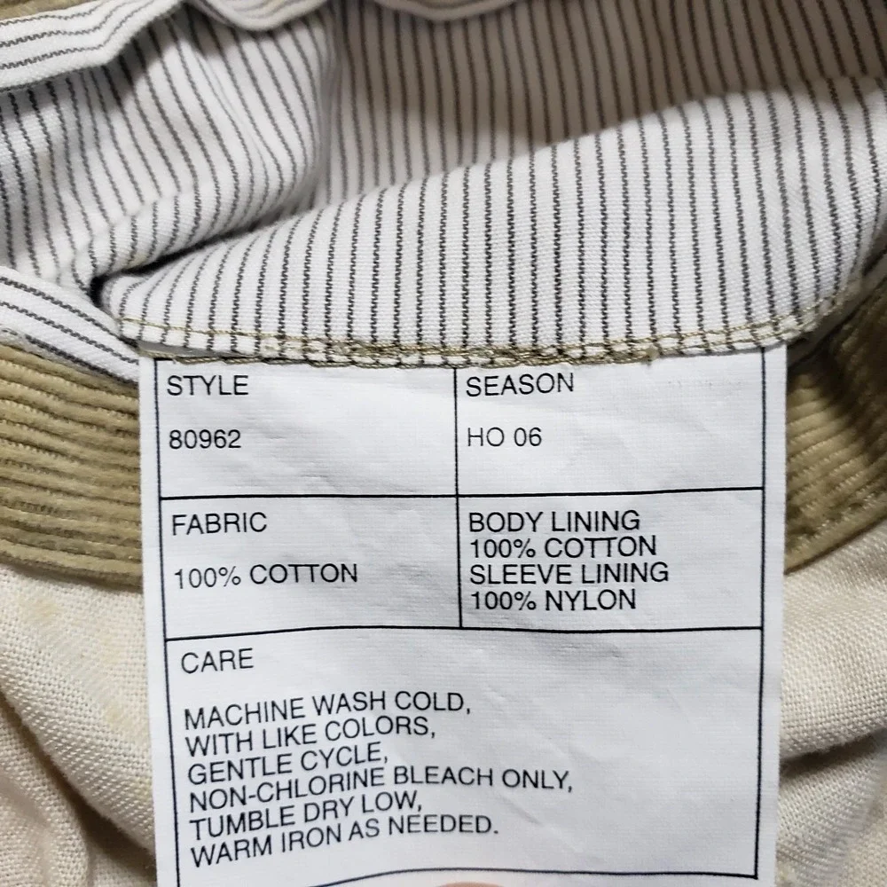 VTG Y2K J Crew Blazer Jacket Men S‎ Tan Corduroy Sport Coat Academia Professor